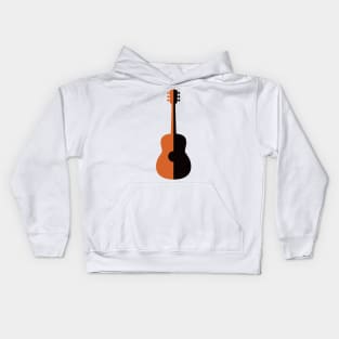 Jazz Rock n Roll Acoustic Guitar Kids Hoodie